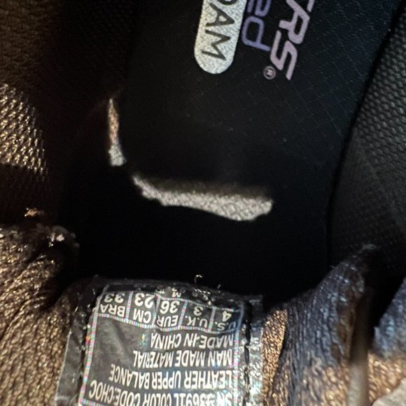 Brown Skechers Leather Running Shoes - Picture 4 of 6